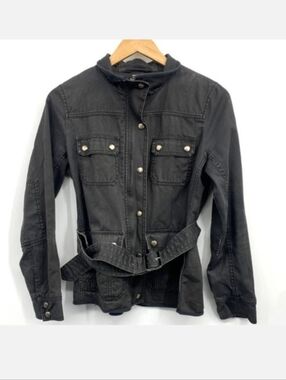 J. Crew Black Relaxed Boyfriend Field Jacket, Size XL